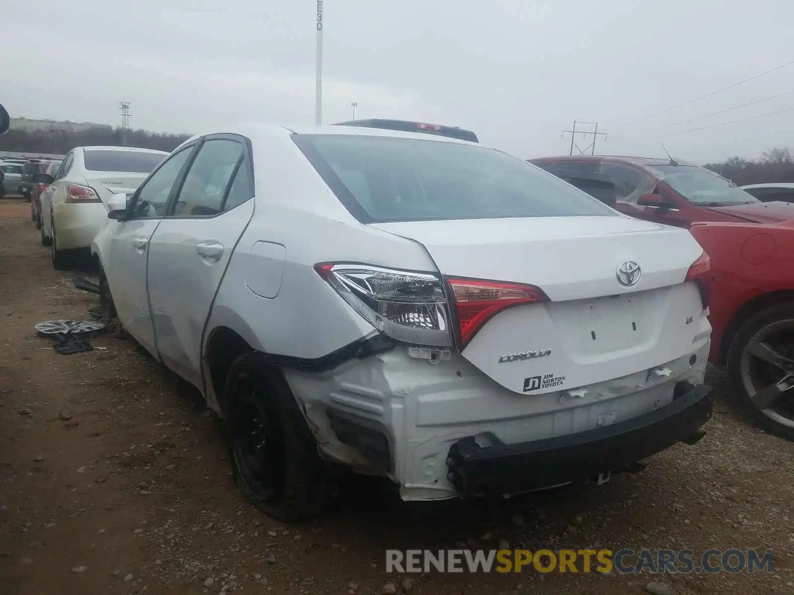 3 Photograph of a damaged car 5YFBURHE5KP877898 TOYOTA COROLLA 2019