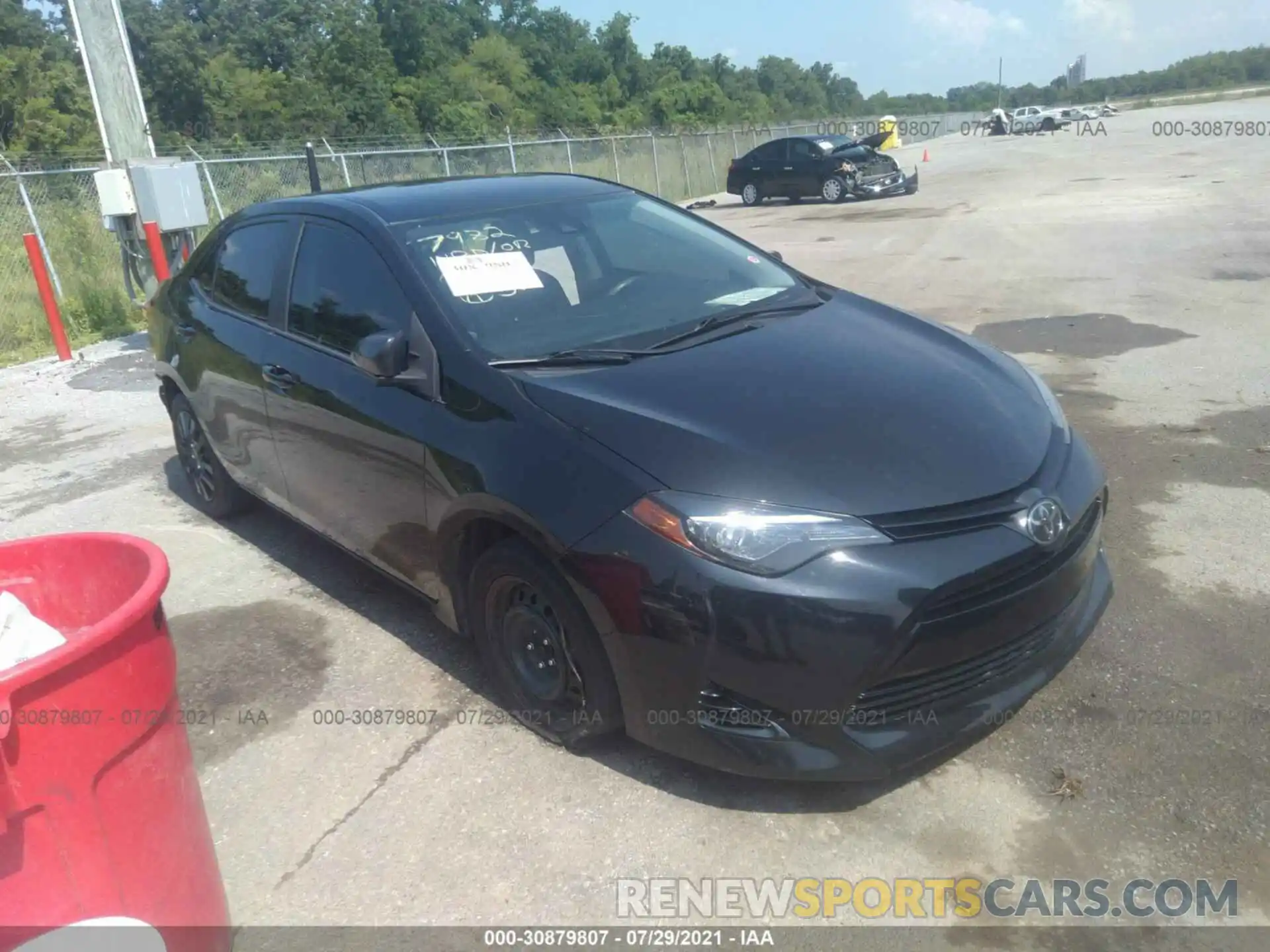 1 Photograph of a damaged car 5YFBURHE5KP877982 TOYOTA COROLLA 2019