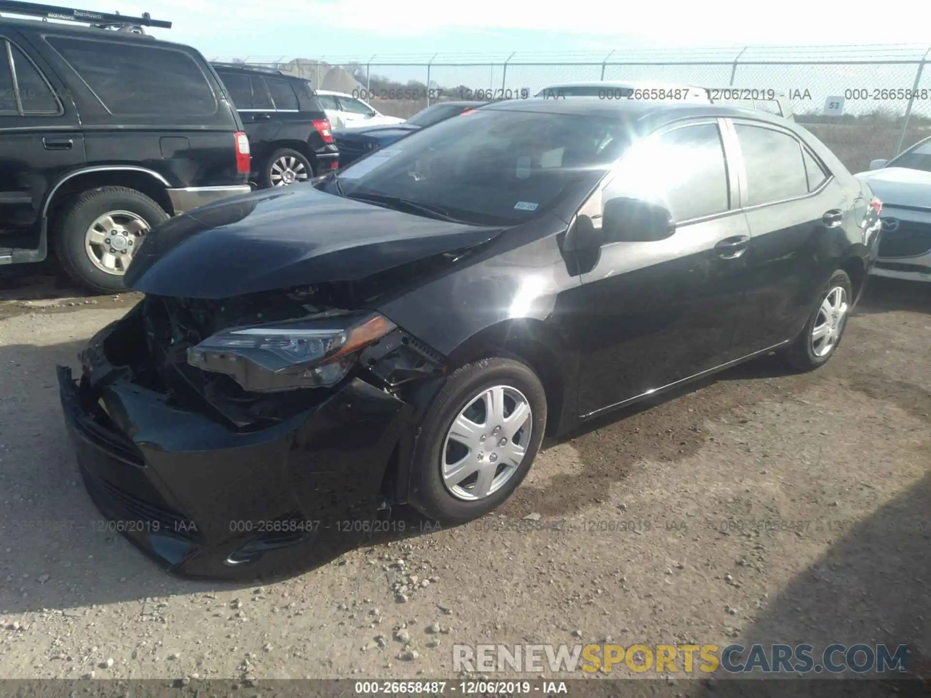 2 Photograph of a damaged car 5YFBURHE5KP878064 TOYOTA COROLLA 2019