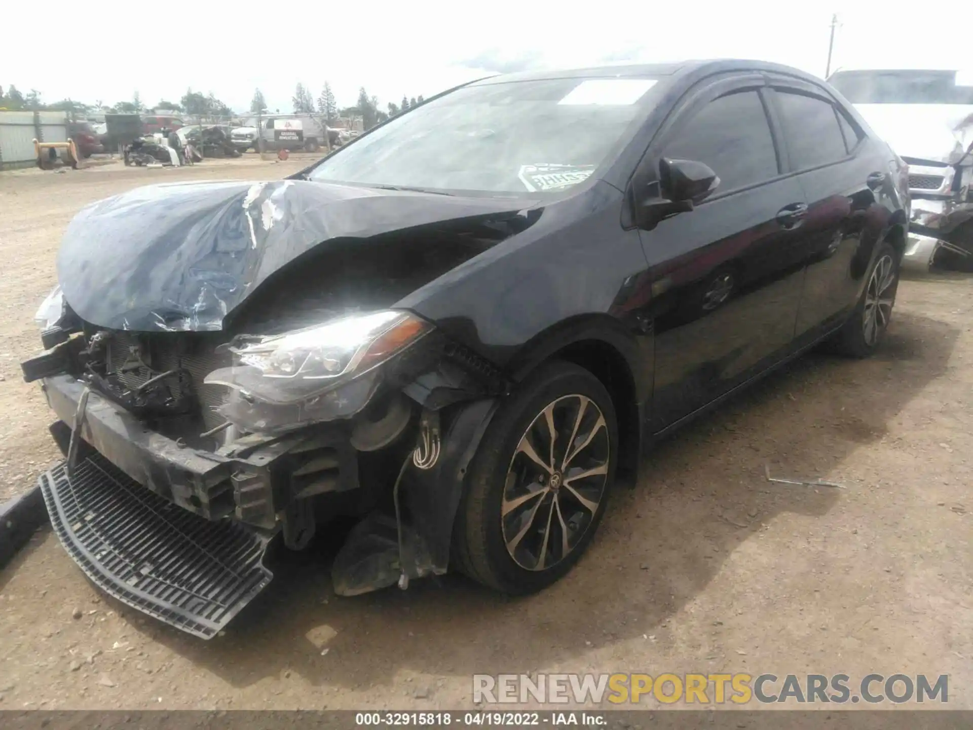 2 Photograph of a damaged car 5YFBURHE5KP878114 TOYOTA COROLLA 2019