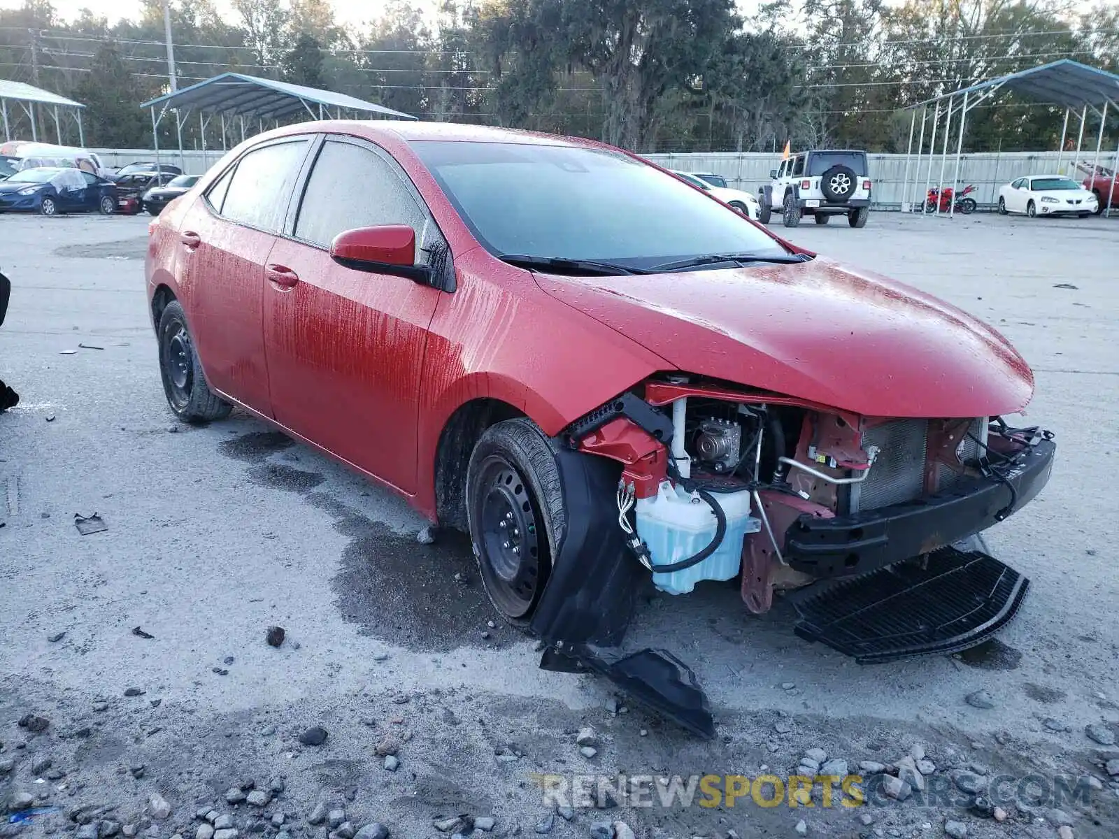 1 Photograph of a damaged car 5YFBURHE5KP878162 TOYOTA COROLLA 2019