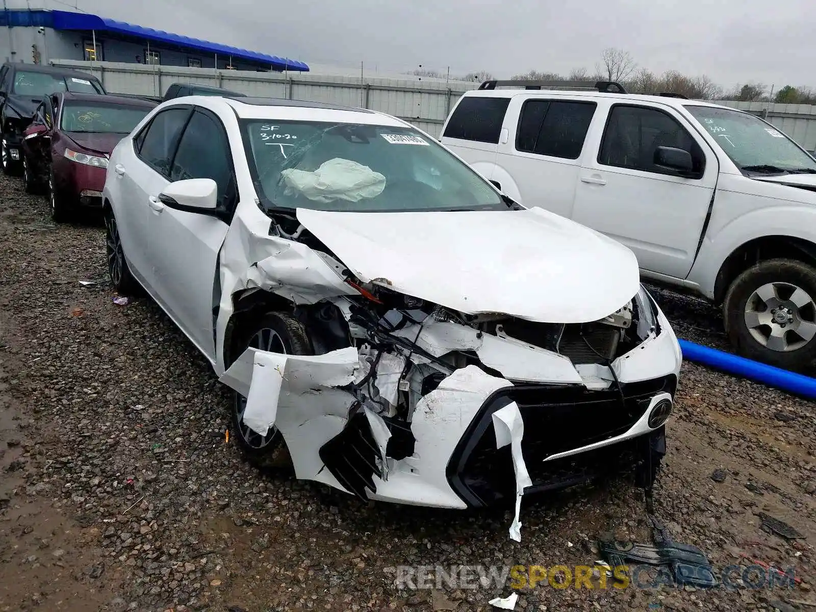 1 Photograph of a damaged car 5YFBURHE5KP878324 TOYOTA COROLLA 2019