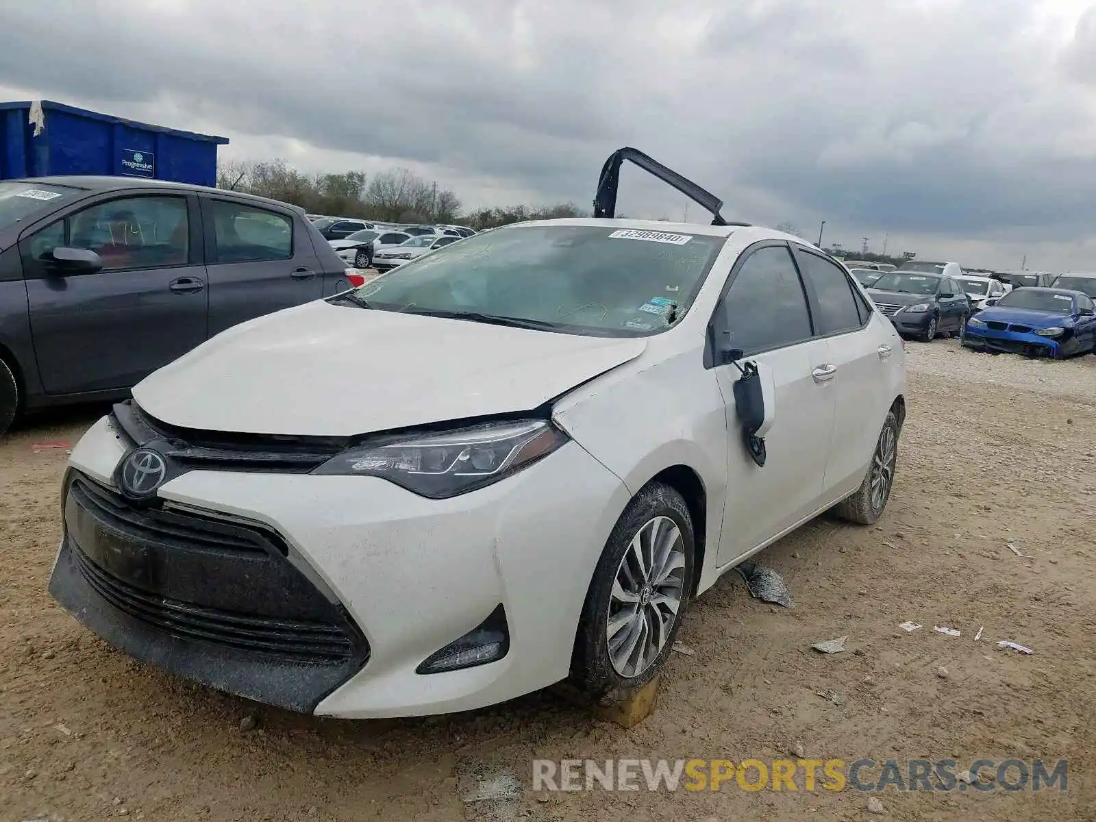 2 Photograph of a damaged car 5YFBURHE5KP878386 TOYOTA COROLLA 2019