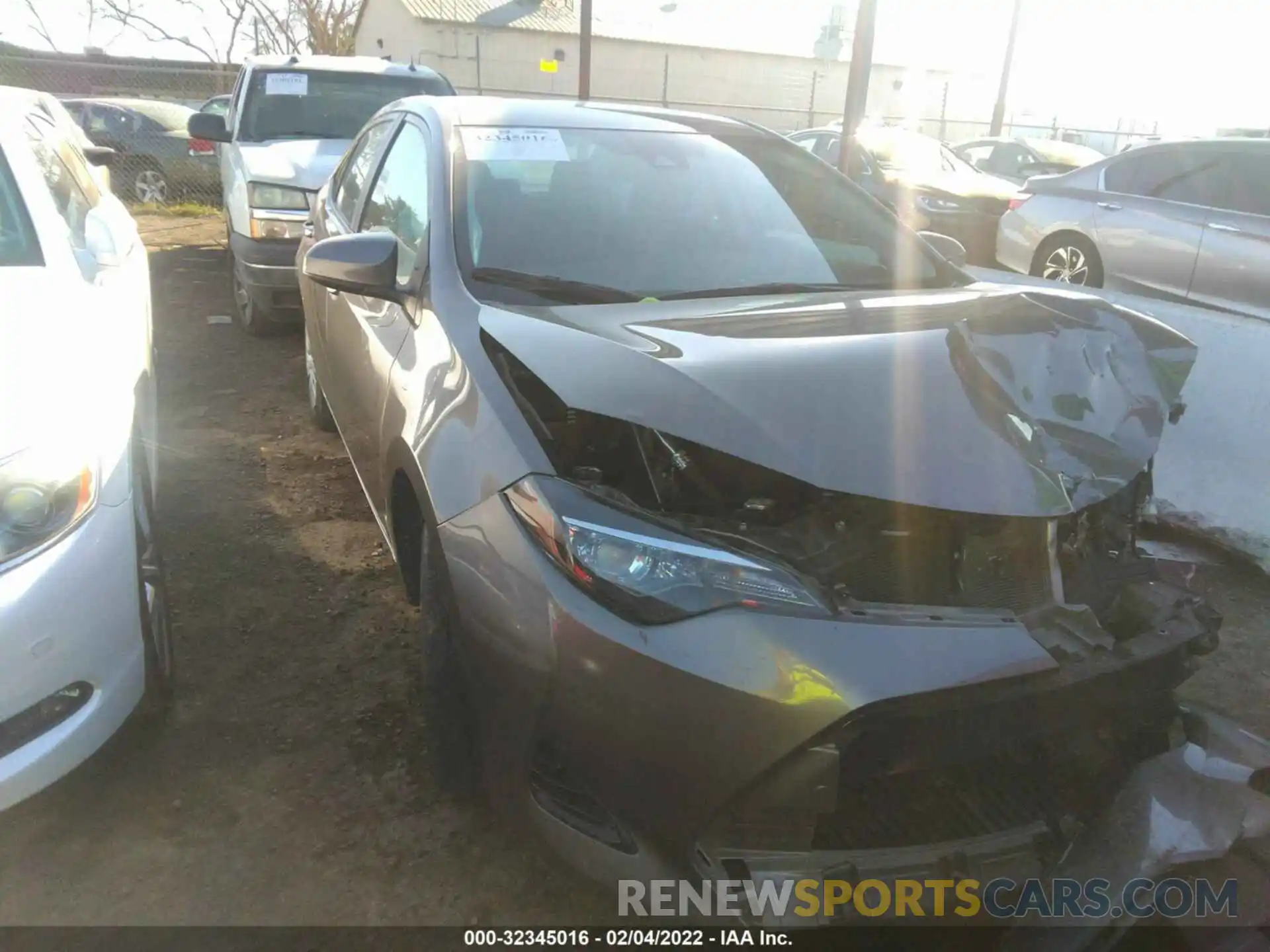 1 Photograph of a damaged car 5YFBURHE5KP878663 TOYOTA COROLLA 2019