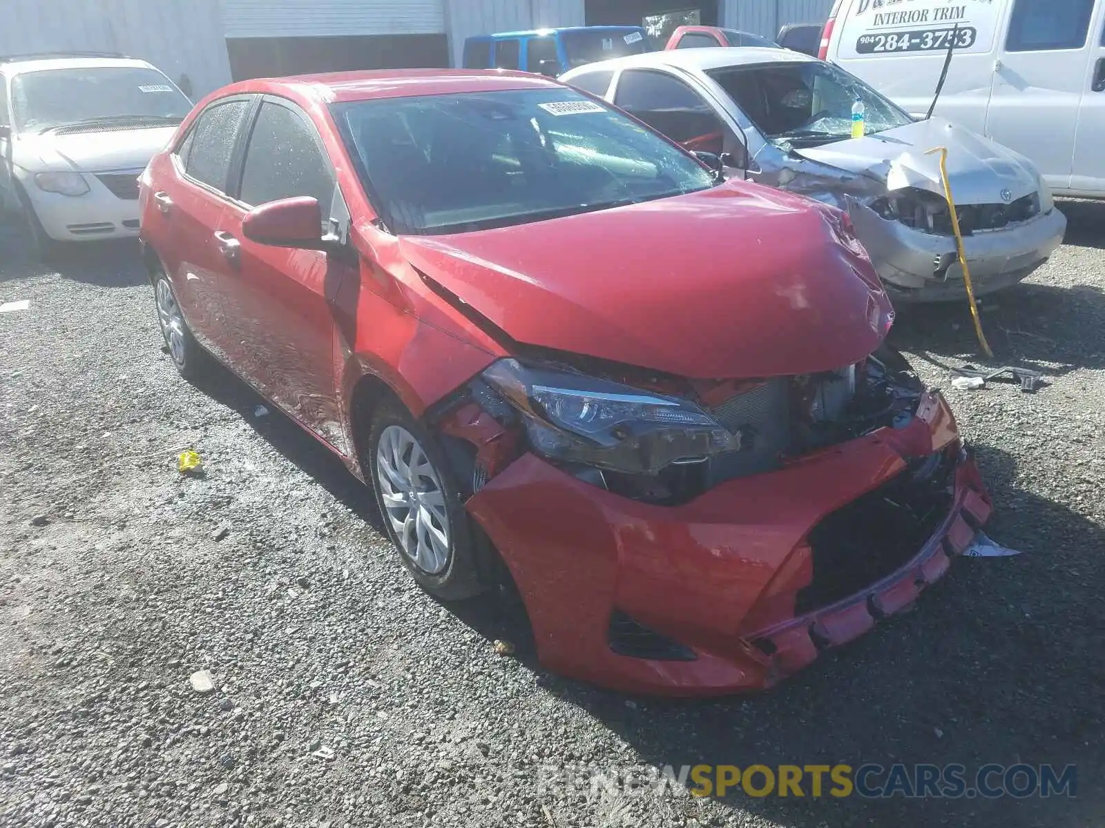 1 Photograph of a damaged car 5YFBURHE5KP878727 TOYOTA COROLLA 2019