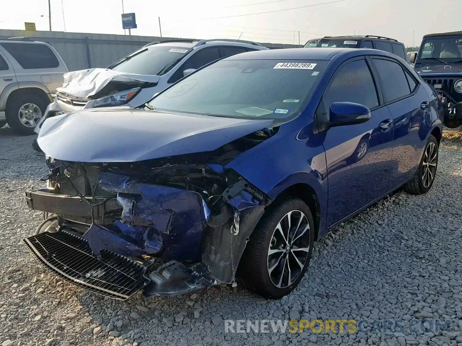 2 Photograph of a damaged car 5YFBURHE5KP878744 TOYOTA COROLLA 2019