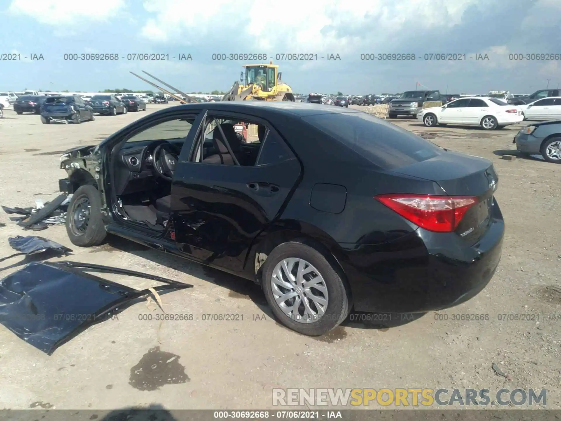 3 Photograph of a damaged car 5YFBURHE5KP878761 TOYOTA COROLLA 2019