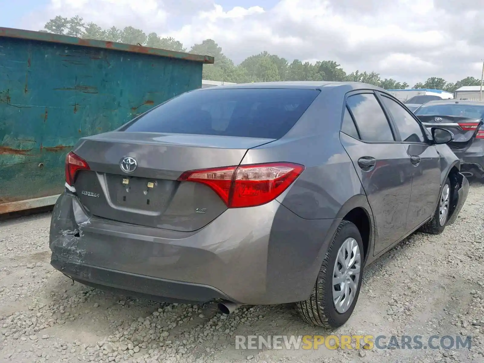 4 Photograph of a damaged car 5YFBURHE5KP878811 TOYOTA COROLLA 2019