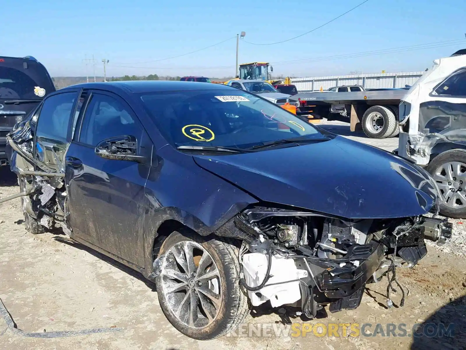 1 Photograph of a damaged car 5YFBURHE5KP879585 TOYOTA COROLLA 2019