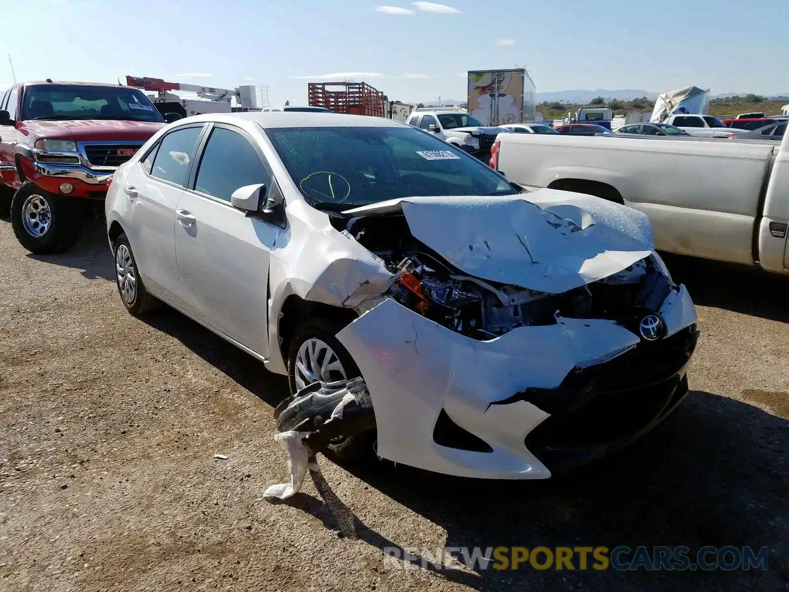 1 Photograph of a damaged car 5YFBURHE5KP879800 TOYOTA COROLLA 2019