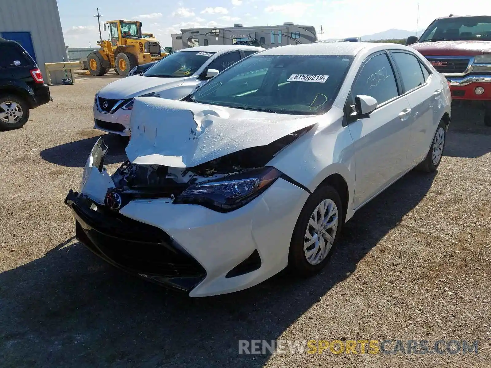 2 Photograph of a damaged car 5YFBURHE5KP879800 TOYOTA COROLLA 2019