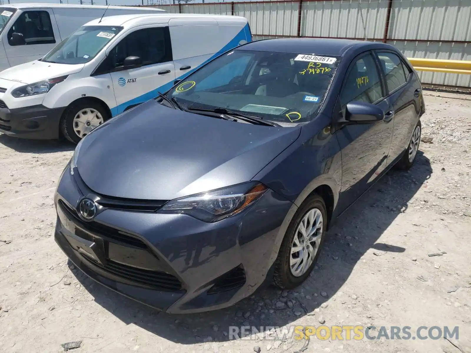 2 Photograph of a damaged car 5YFBURHE5KP879876 TOYOTA COROLLA 2019