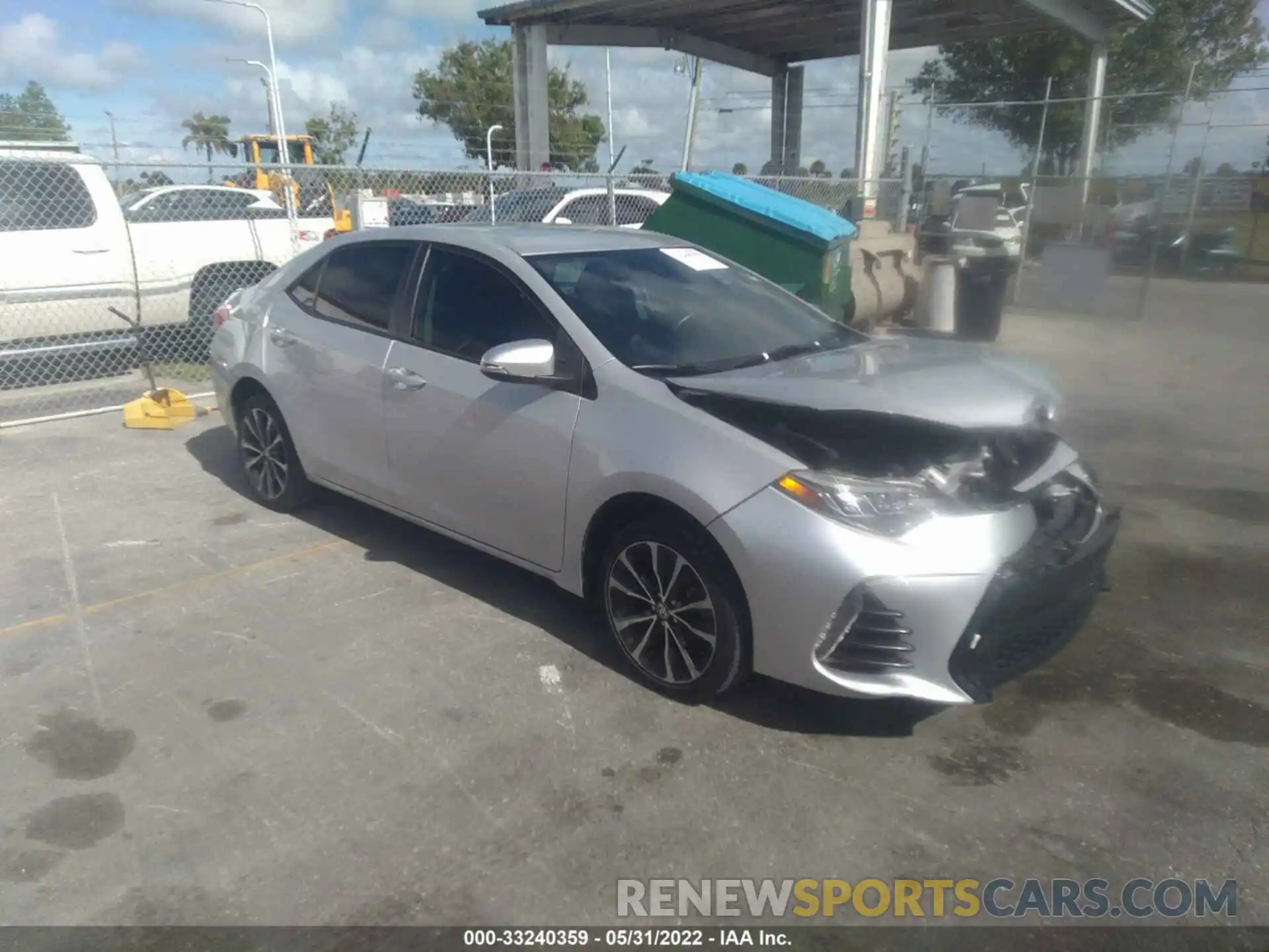 1 Photograph of a damaged car 5YFBURHE5KP880154 TOYOTA COROLLA 2019