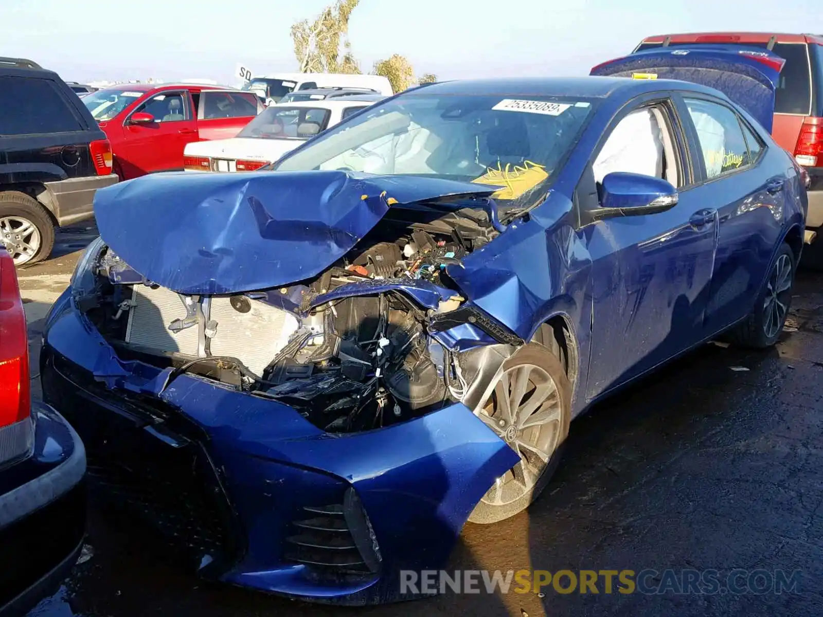 2 Photograph of a damaged car 5YFBURHE5KP880316 TOYOTA COROLLA 2019