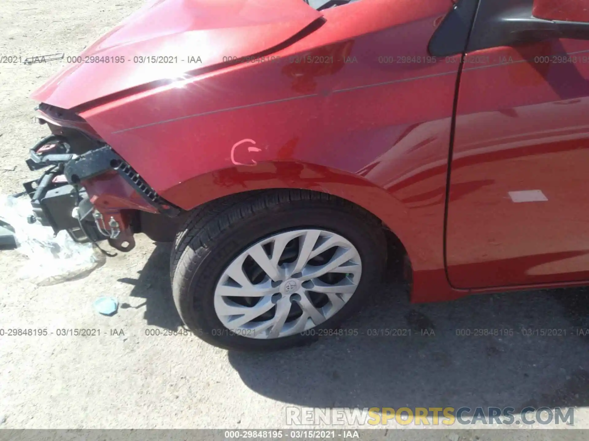 13 Photograph of a damaged car 5YFBURHE5KP880686 TOYOTA COROLLA 2019