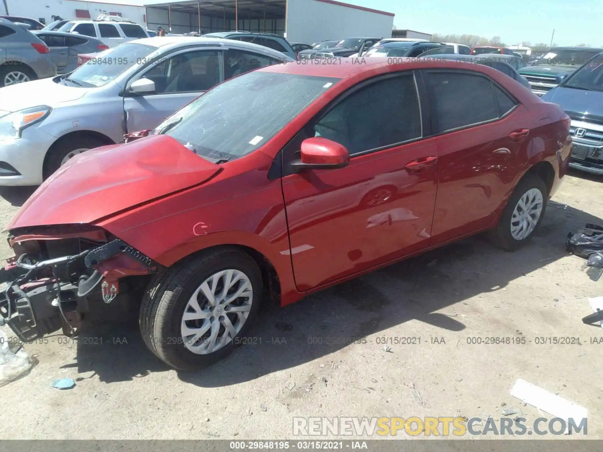 2 Photograph of a damaged car 5YFBURHE5KP880686 TOYOTA COROLLA 2019