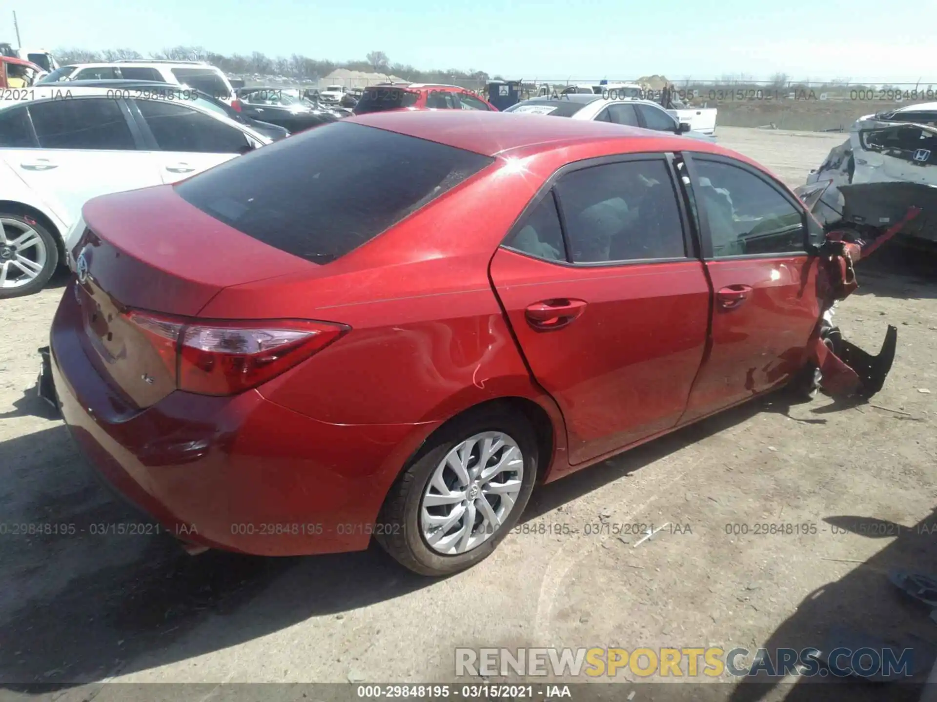 4 Photograph of a damaged car 5YFBURHE5KP880686 TOYOTA COROLLA 2019