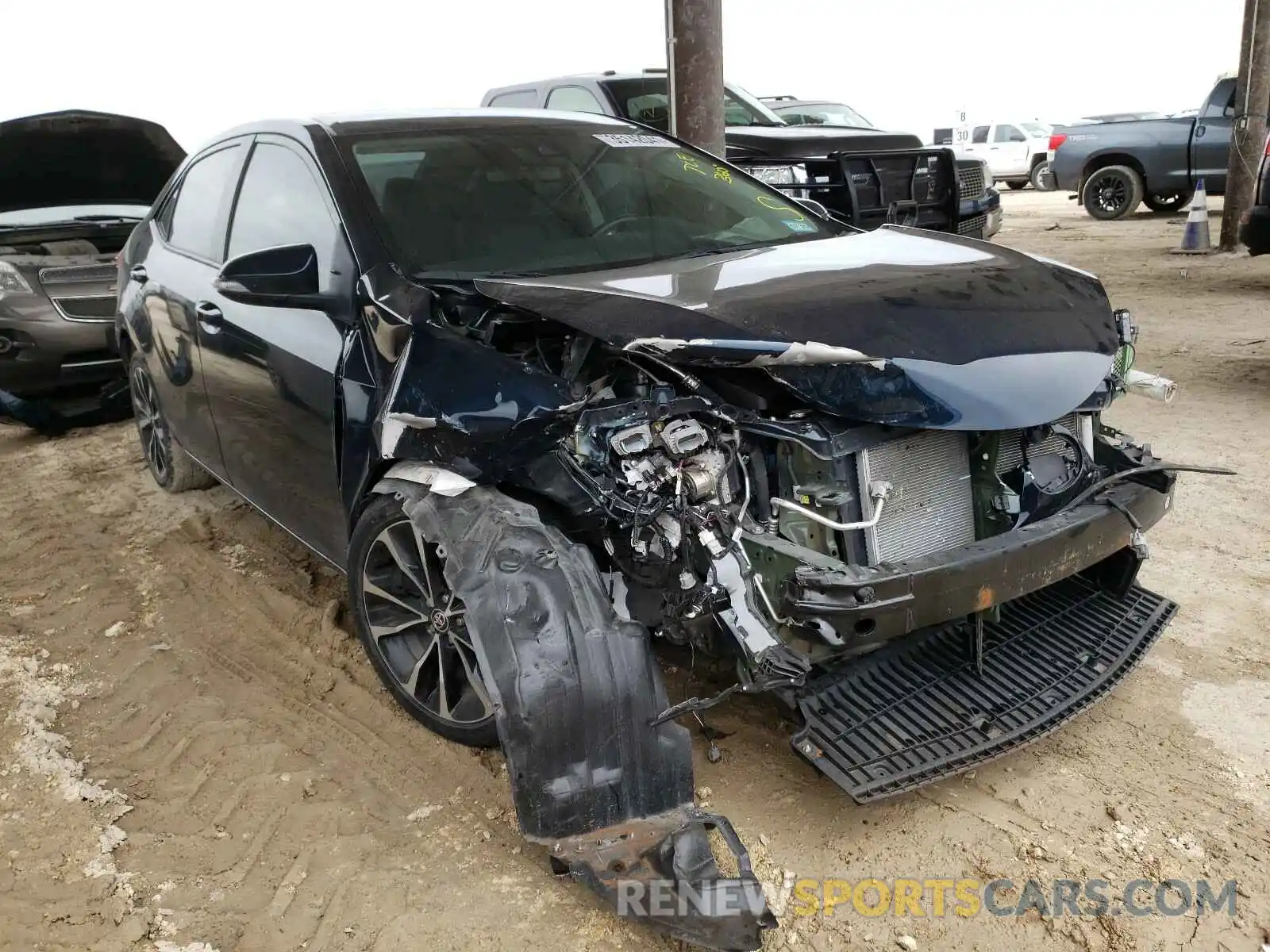 1 Photograph of a damaged car 5YFBURHE5KP880901 TOYOTA COROLLA 2019