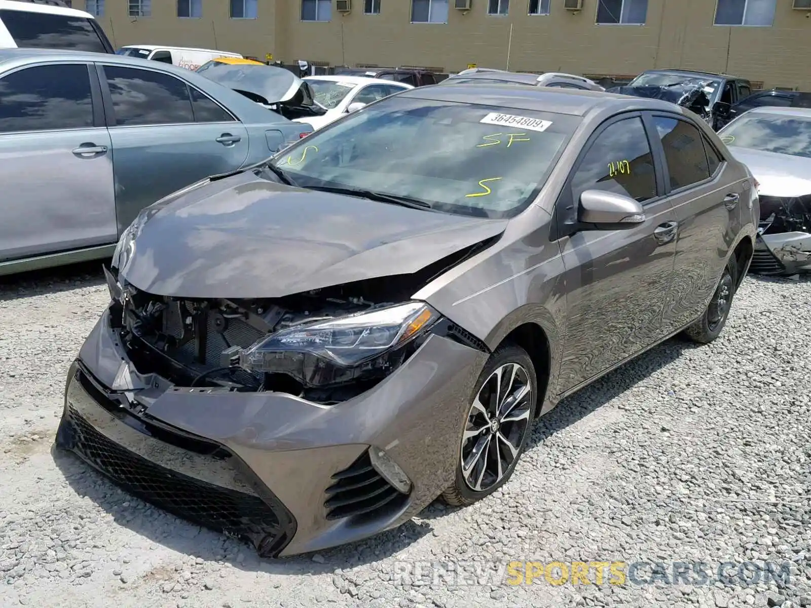 2 Photograph of a damaged car 5YFBURHE5KP881112 TOYOTA COROLLA 2019