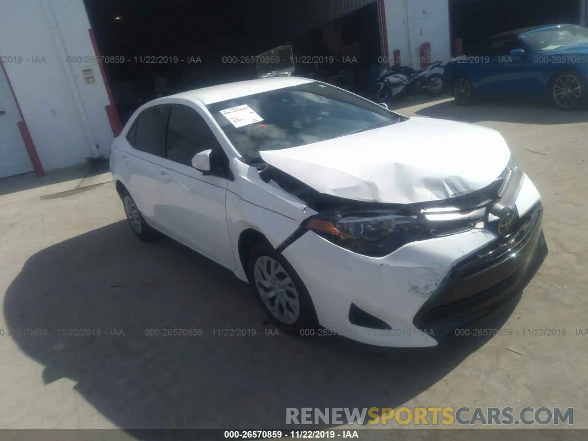 1 Photograph of a damaged car 5YFBURHE5KP881126 TOYOTA COROLLA 2019