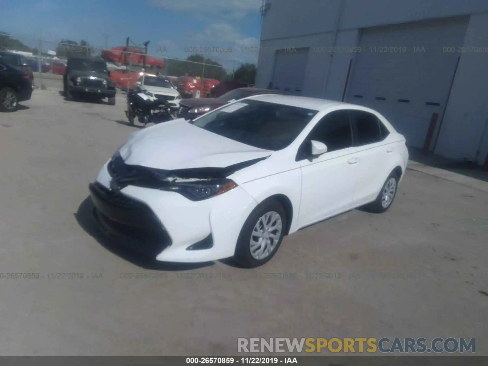 2 Photograph of a damaged car 5YFBURHE5KP881126 TOYOTA COROLLA 2019