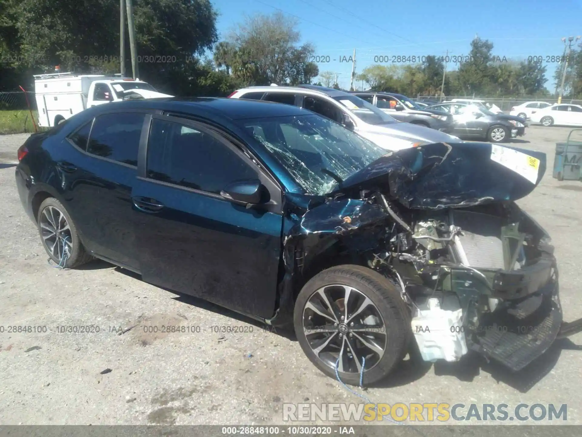 1 Photograph of a damaged car 5YFBURHE5KP881160 TOYOTA COROLLA 2019