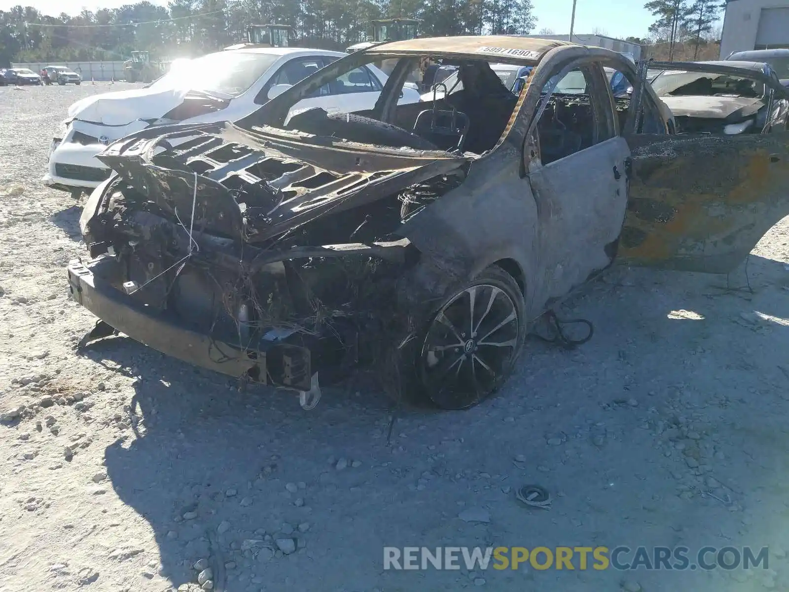 2 Photograph of a damaged car 5YFBURHE5KP881594 TOYOTA COROLLA 2019