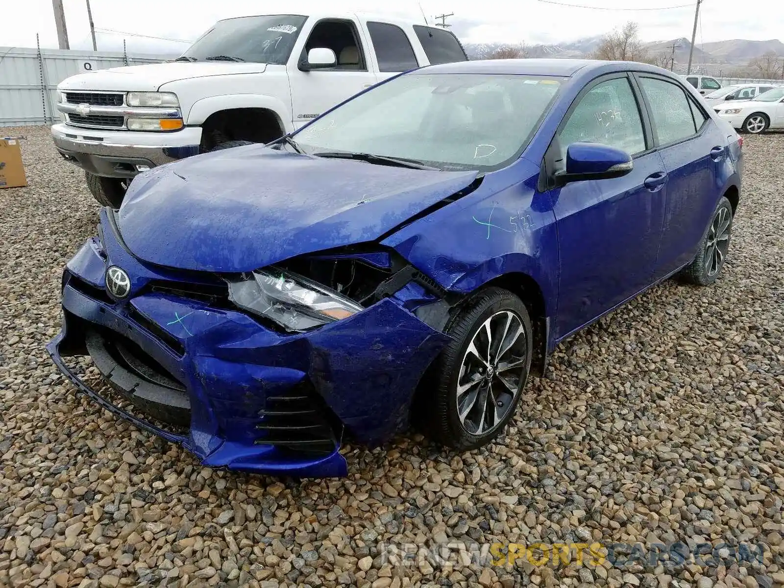 2 Photograph of a damaged car 5YFBURHE5KP882048 TOYOTA COROLLA 2019