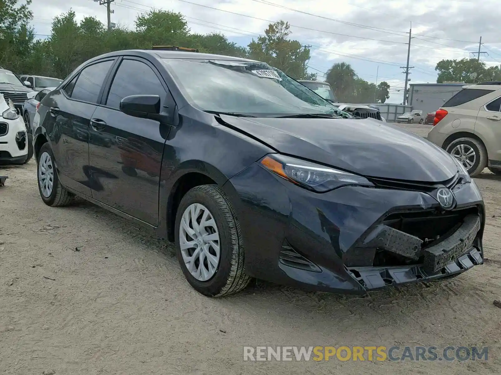 1 Photograph of a damaged car 5YFBURHE5KP882745 TOYOTA COROLLA 2019