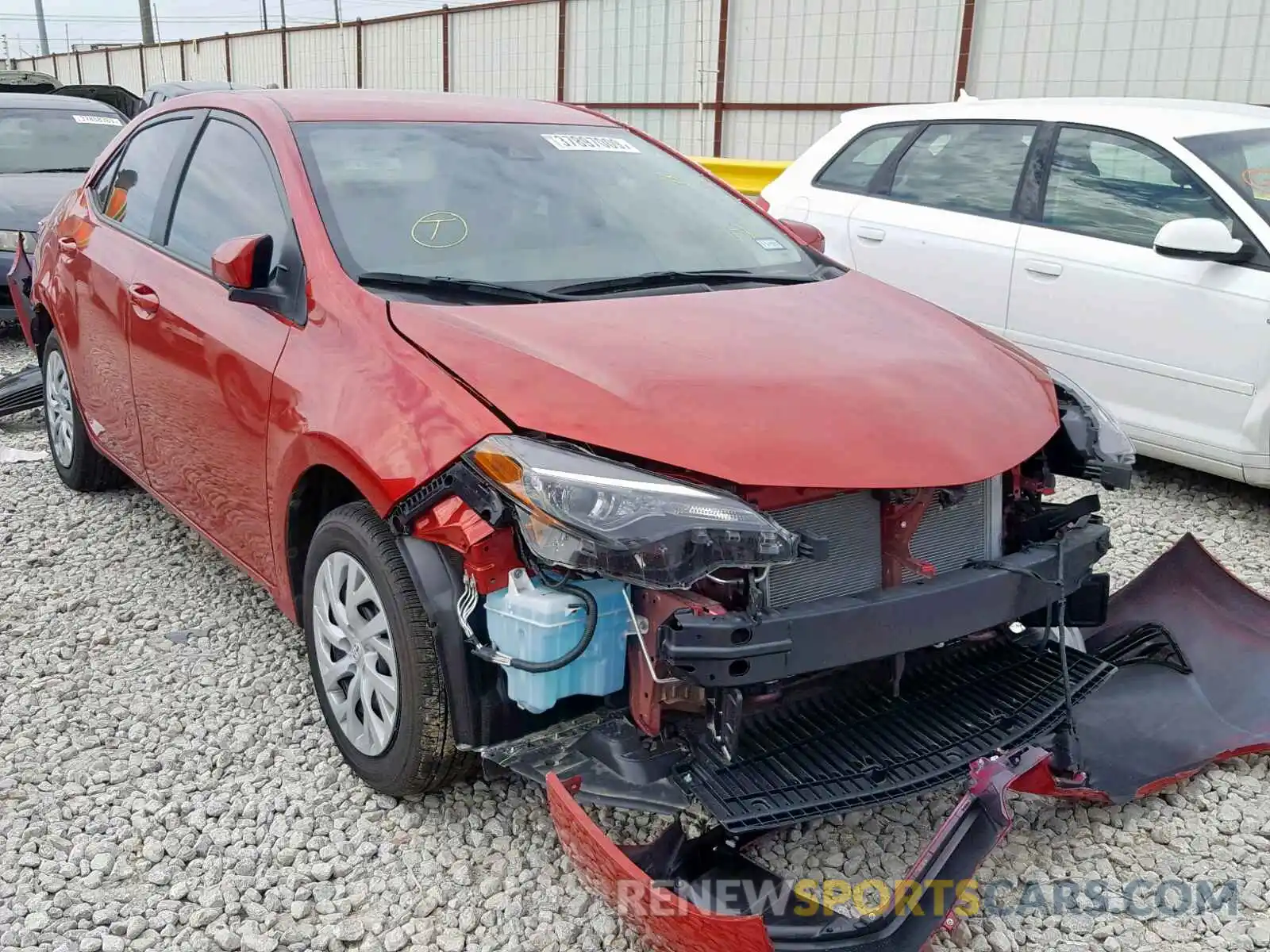 1 Photograph of a damaged car 5YFBURHE5KP883085 TOYOTA COROLLA 2019