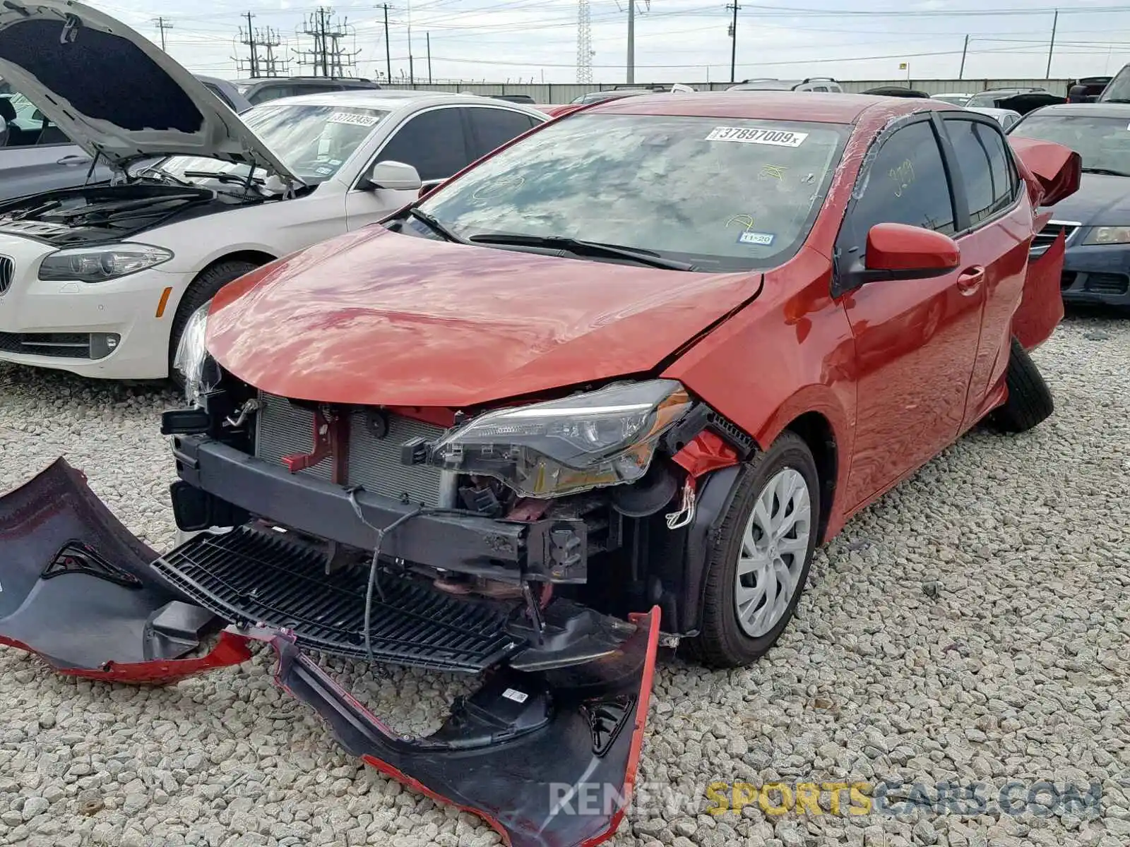 2 Photograph of a damaged car 5YFBURHE5KP883085 TOYOTA COROLLA 2019