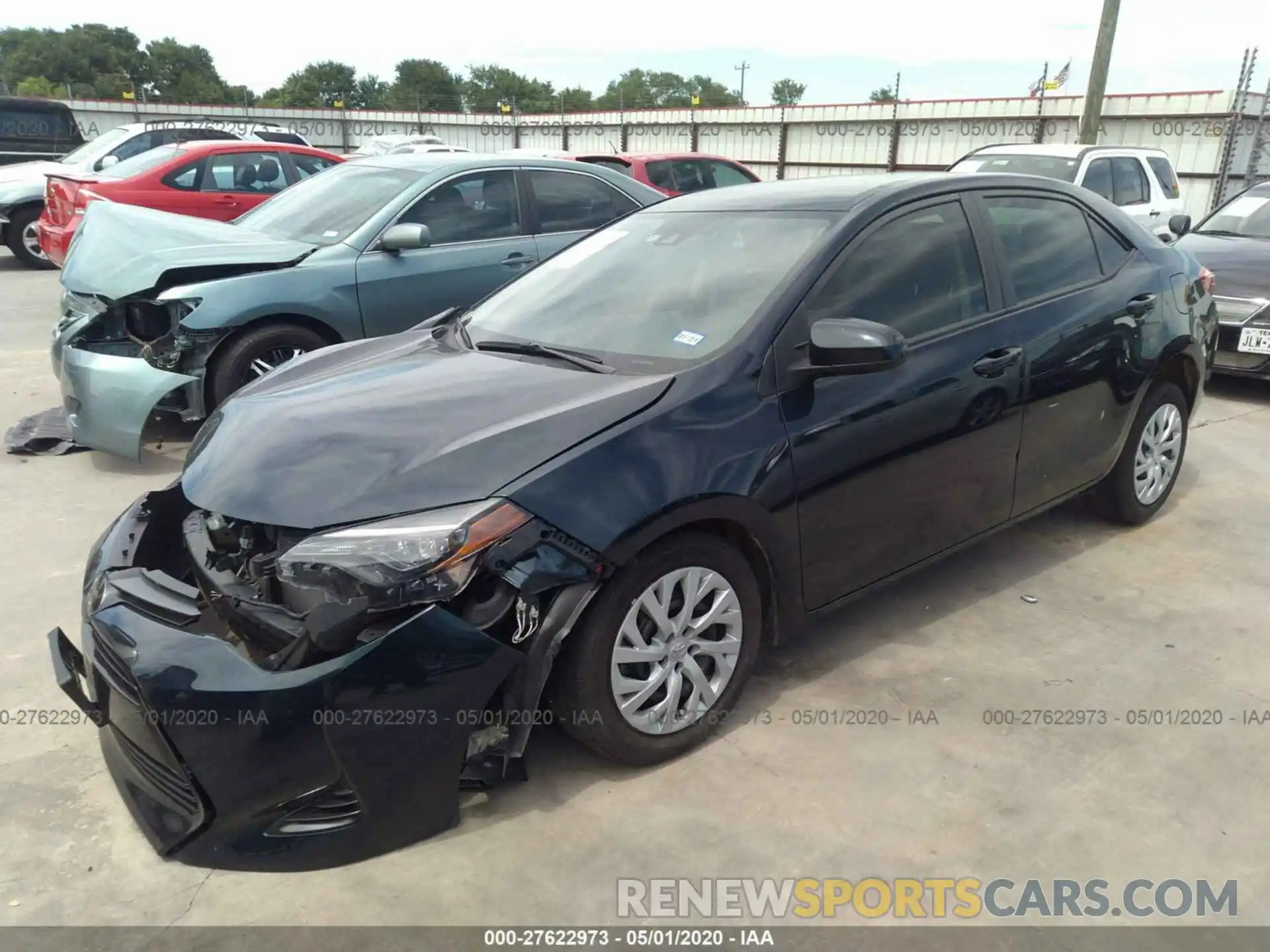 2 Photograph of a damaged car 5YFBURHE5KP883863 TOYOTA COROLLA 2019