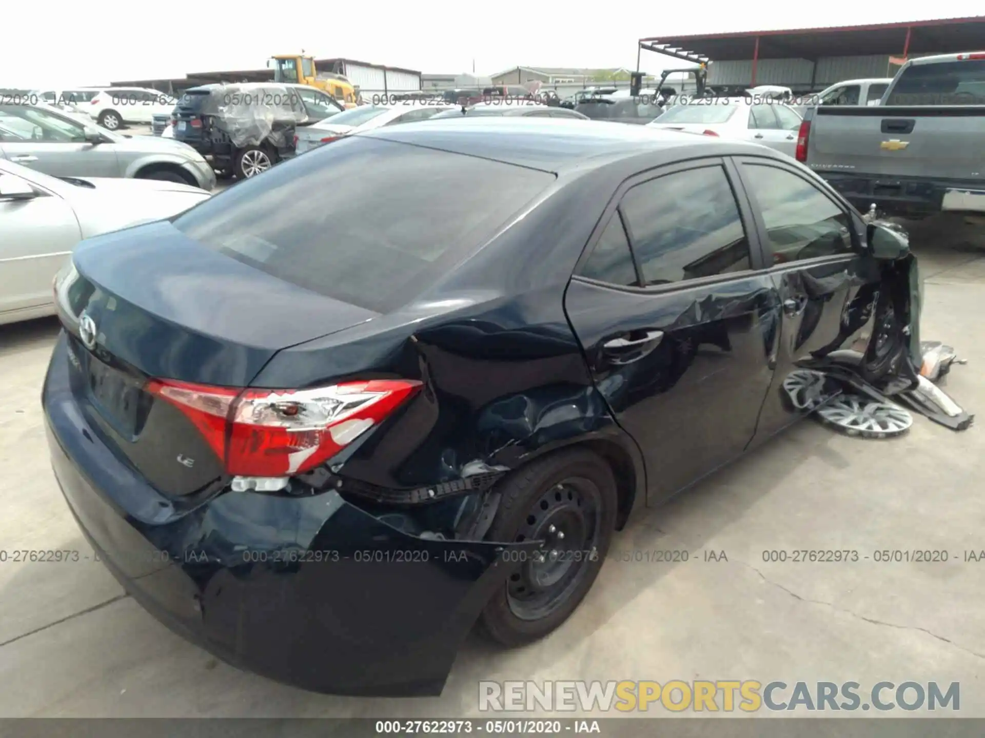 4 Photograph of a damaged car 5YFBURHE5KP883863 TOYOTA COROLLA 2019