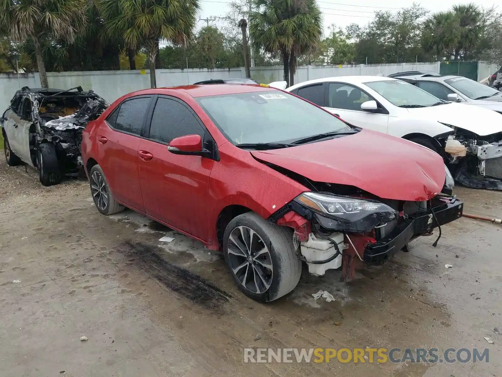 1 Photograph of a damaged car 5YFBURHE5KP883880 TOYOTA COROLLA 2019