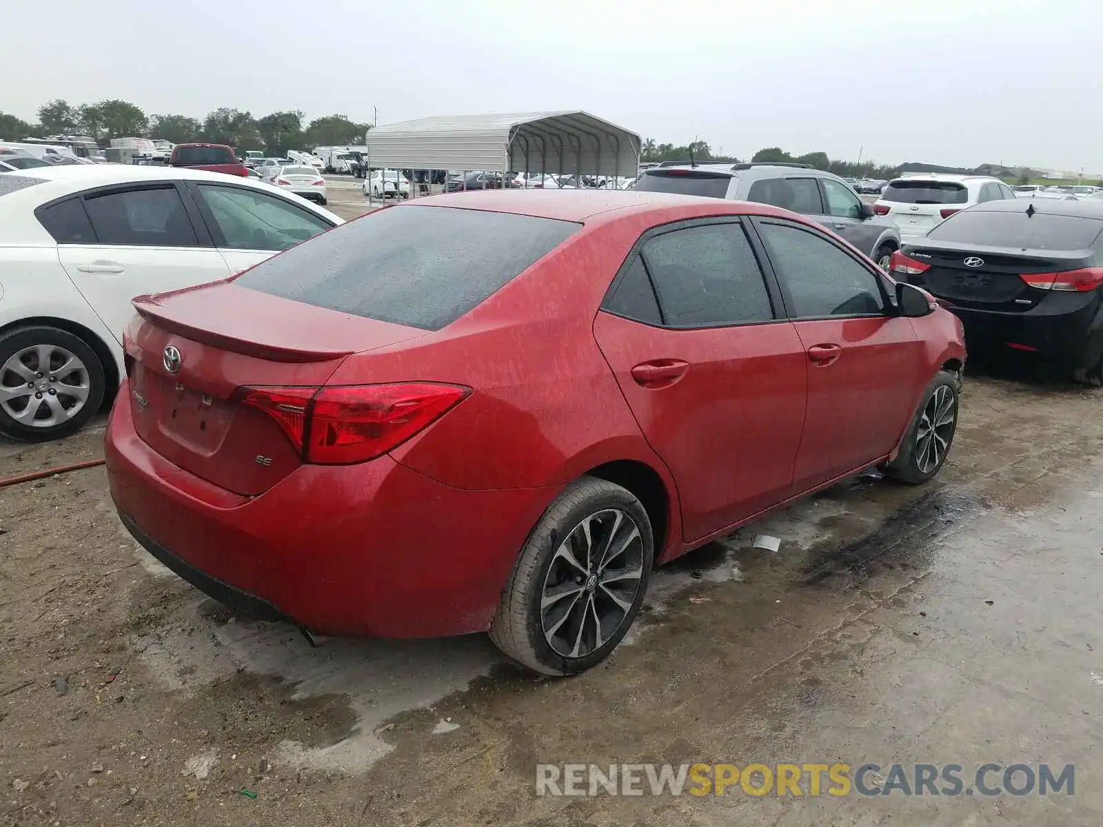 4 Photograph of a damaged car 5YFBURHE5KP883880 TOYOTA COROLLA 2019