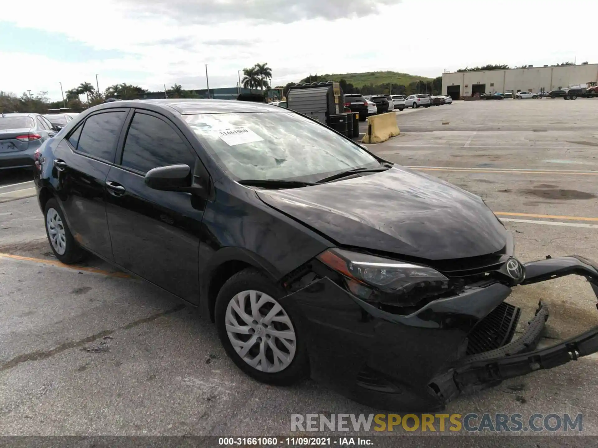 1 Photograph of a damaged car 5YFBURHE5KP884009 TOYOTA COROLLA 2019