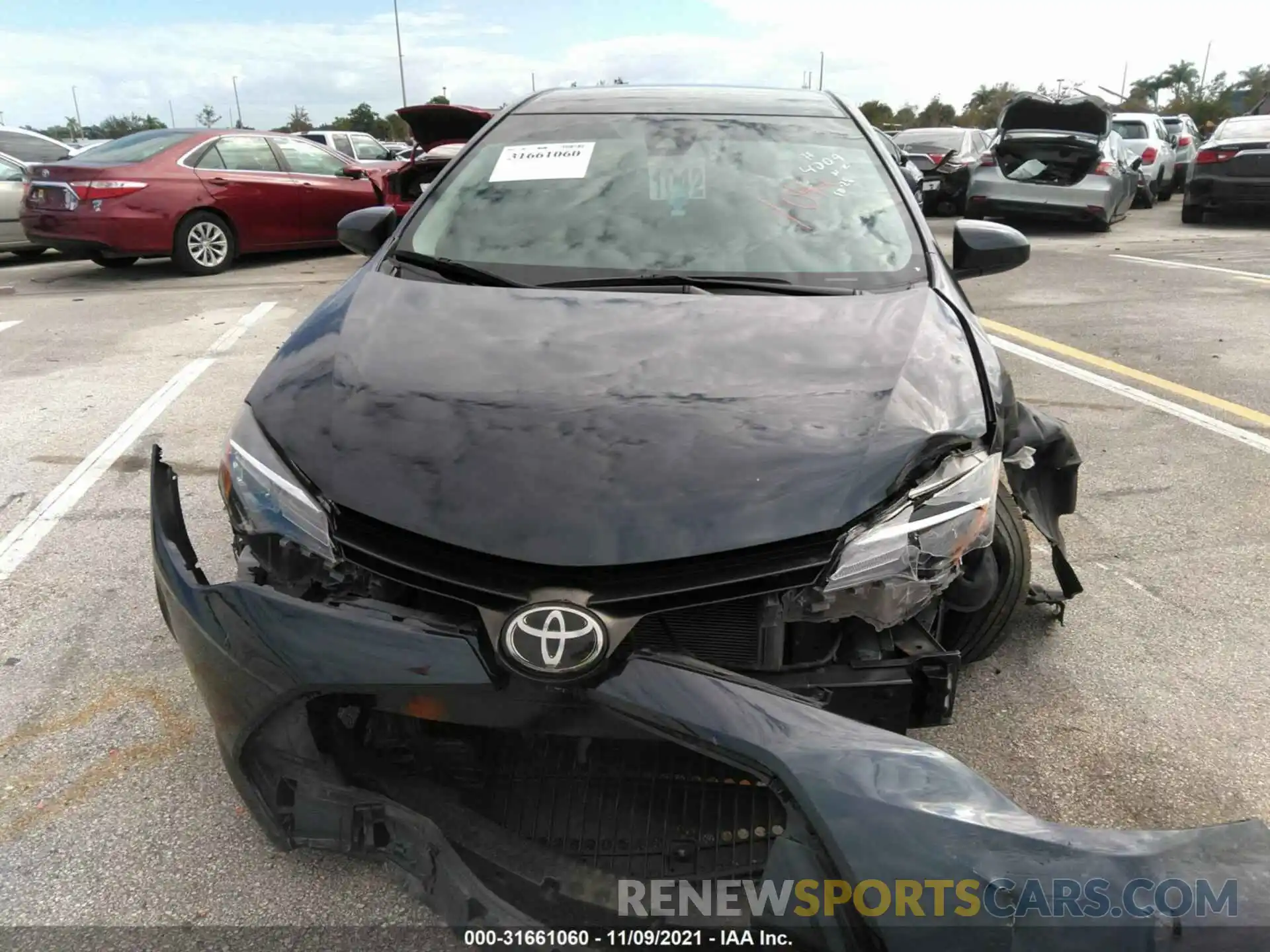 6 Photograph of a damaged car 5YFBURHE5KP884009 TOYOTA COROLLA 2019