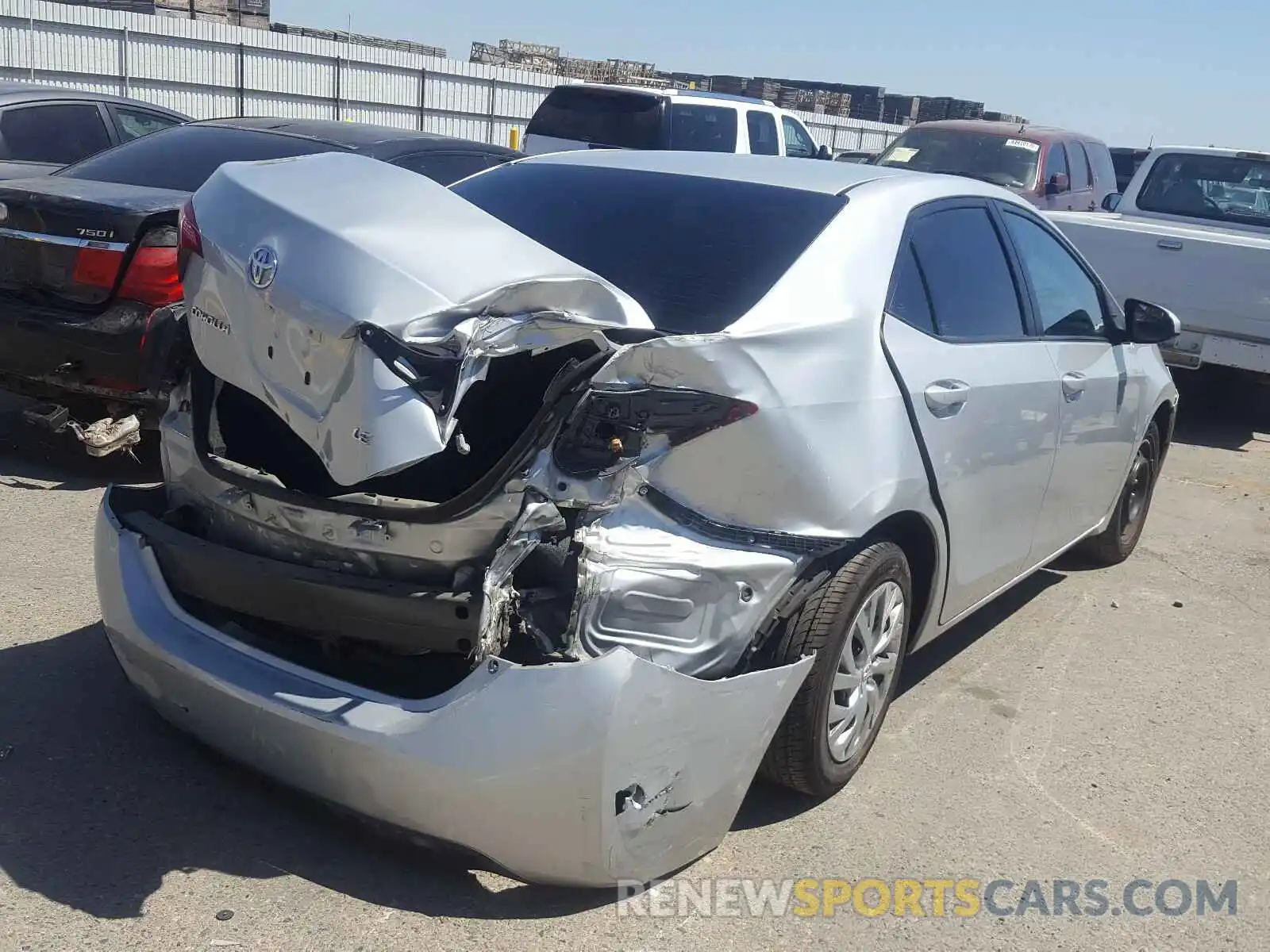 4 Photograph of a damaged car 5YFBURHE5KP884494 TOYOTA COROLLA 2019