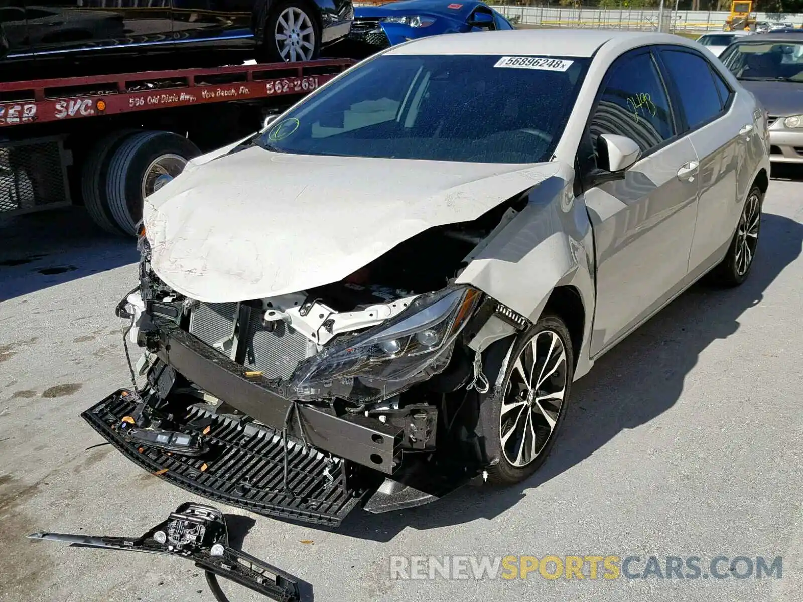 2 Photograph of a damaged car 5YFBURHE5KP884575 TOYOTA COROLLA 2019