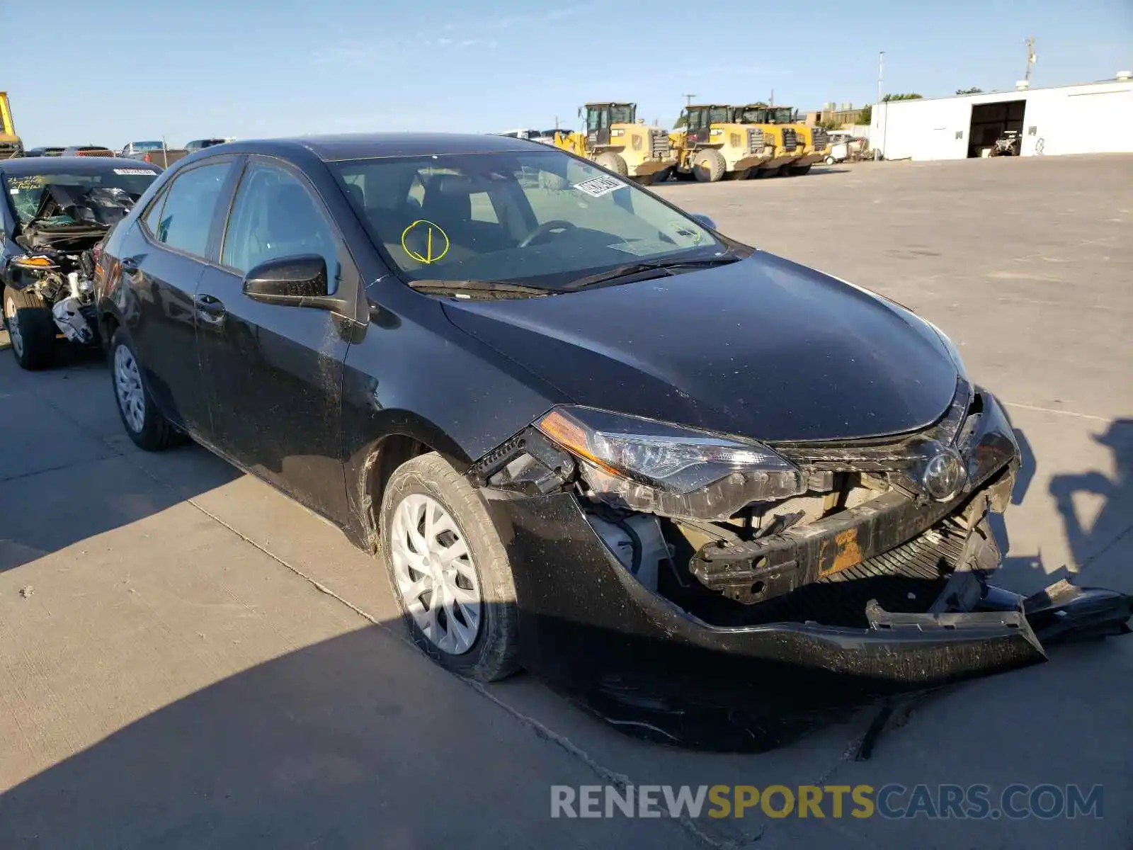 1 Photograph of a damaged car 5YFBURHE5KP884625 TOYOTA COROLLA 2019