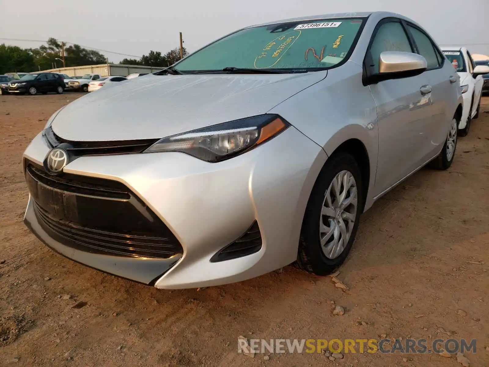 2 Photograph of a damaged car 5YFBURHE5KP885094 TOYOTA COROLLA 2019