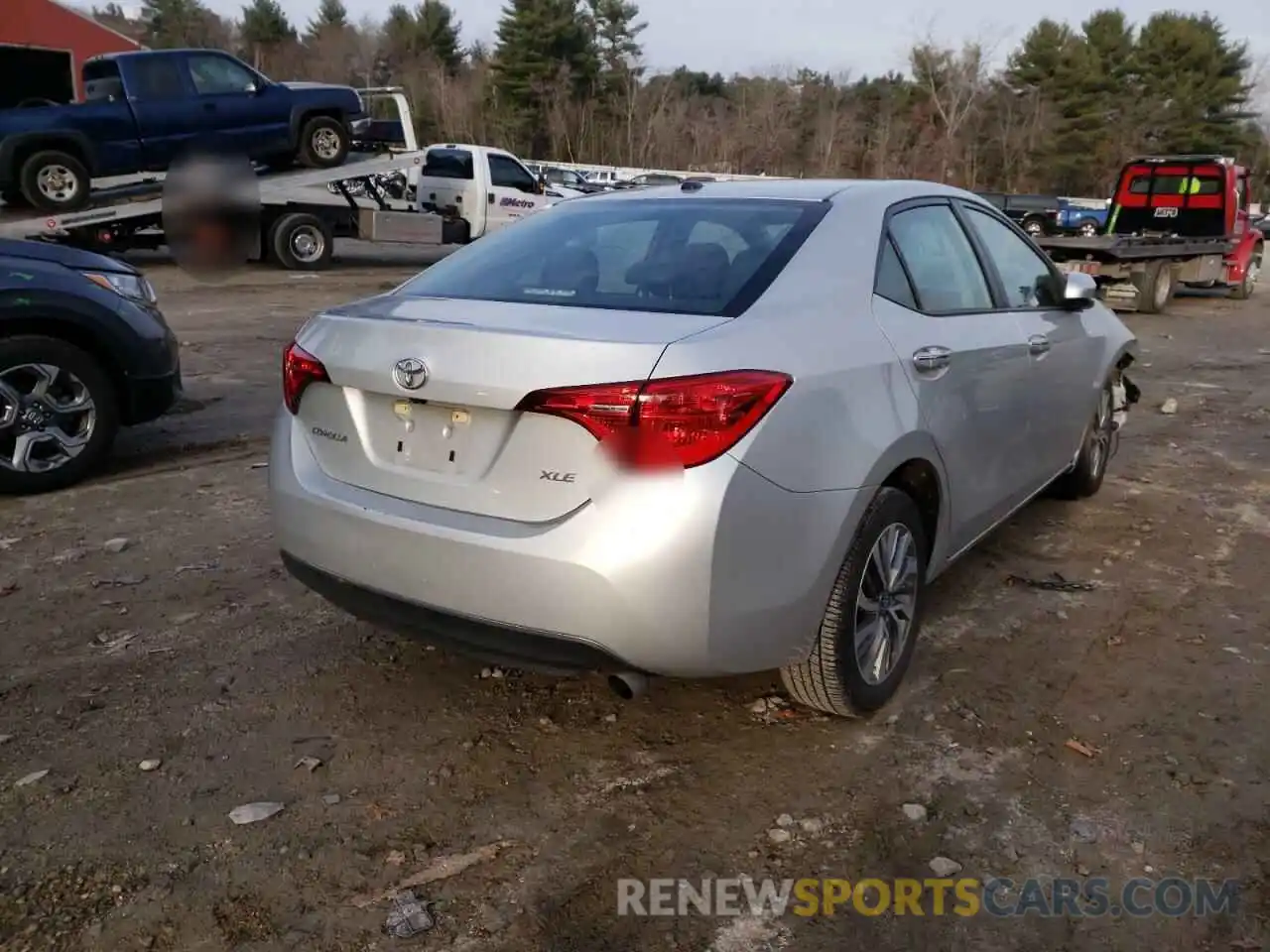 4 Photograph of a damaged car 5YFBURHE5KP885175 TOYOTA COROLLA 2019