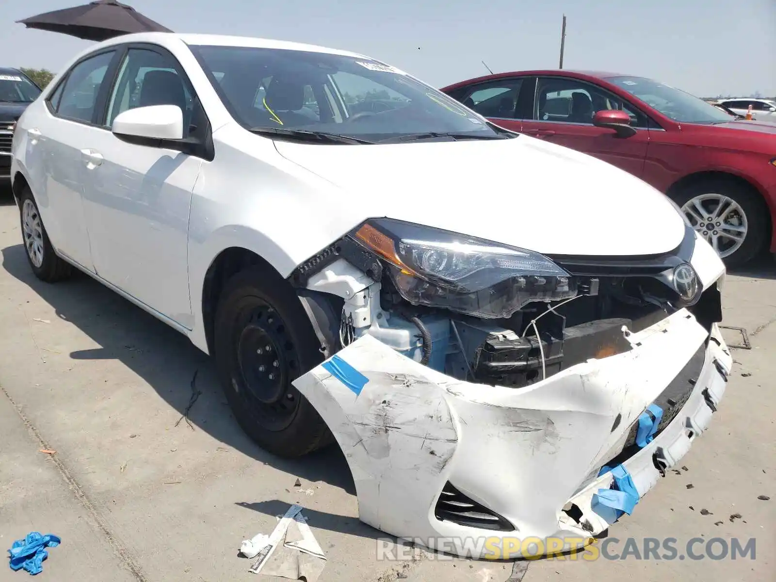 1 Photograph of a damaged car 5YFBURHE5KP885256 TOYOTA COROLLA 2019