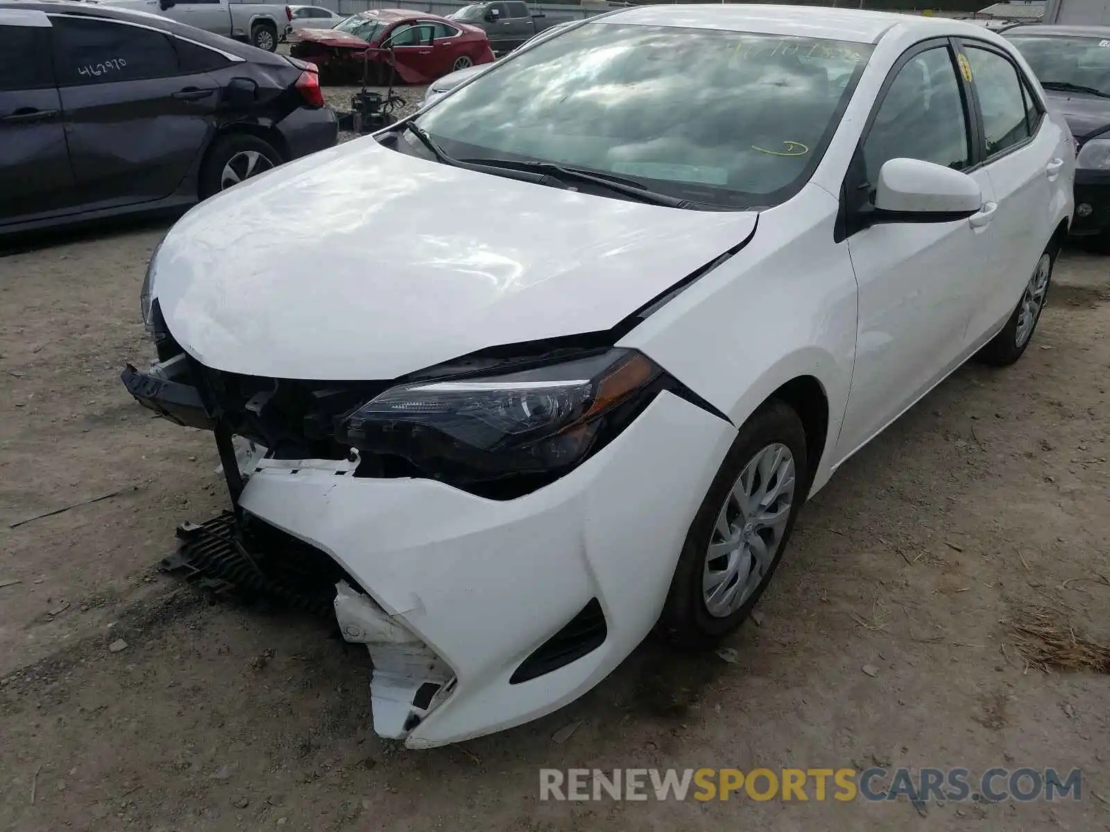 2 Photograph of a damaged car 5YFBURHE5KP885337 TOYOTA COROLLA 2019