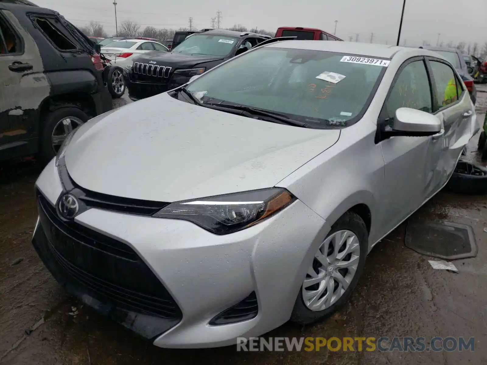 2 Photograph of a damaged car 5YFBURHE5KP885435 TOYOTA COROLLA 2019