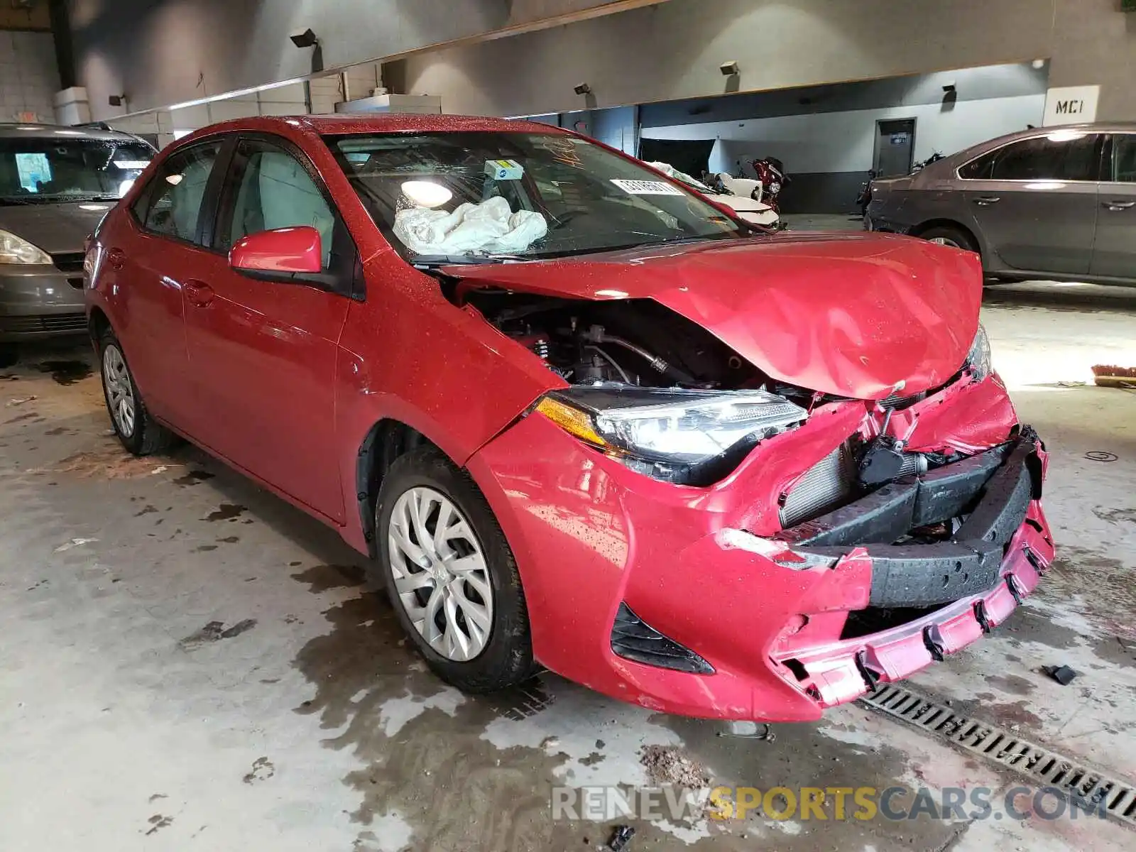 1 Photograph of a damaged car 5YFBURHE5KP885967 TOYOTA COROLLA 2019