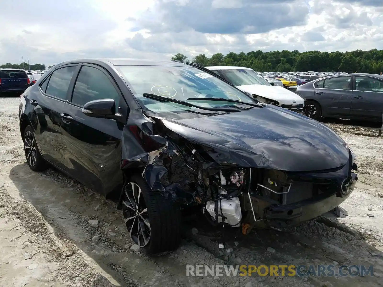 1 Photograph of a damaged car 5YFBURHE5KP886164 TOYOTA COROLLA 2019