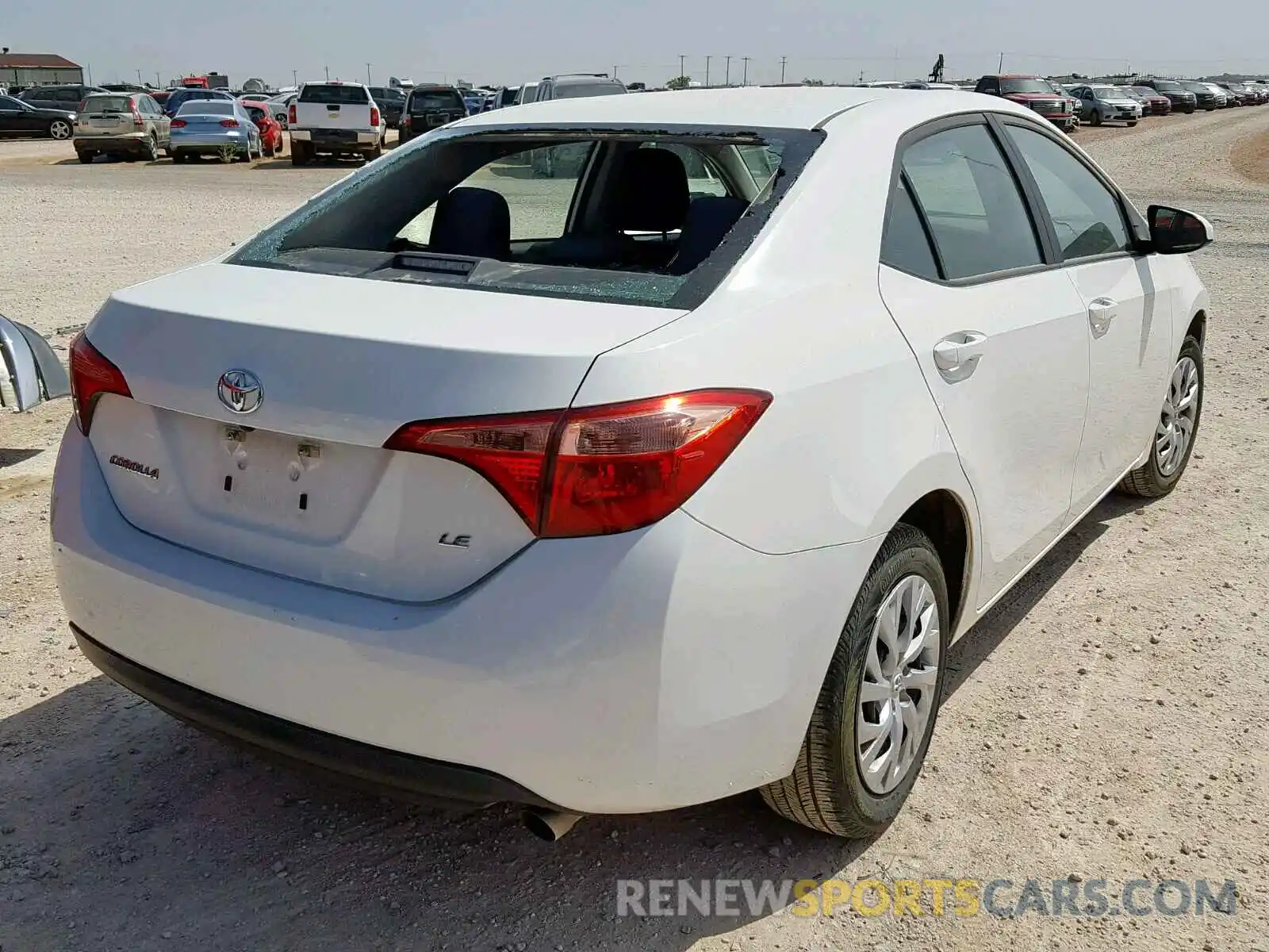 4 Photograph of a damaged car 5YFBURHE5KP886228 TOYOTA COROLLA 2019