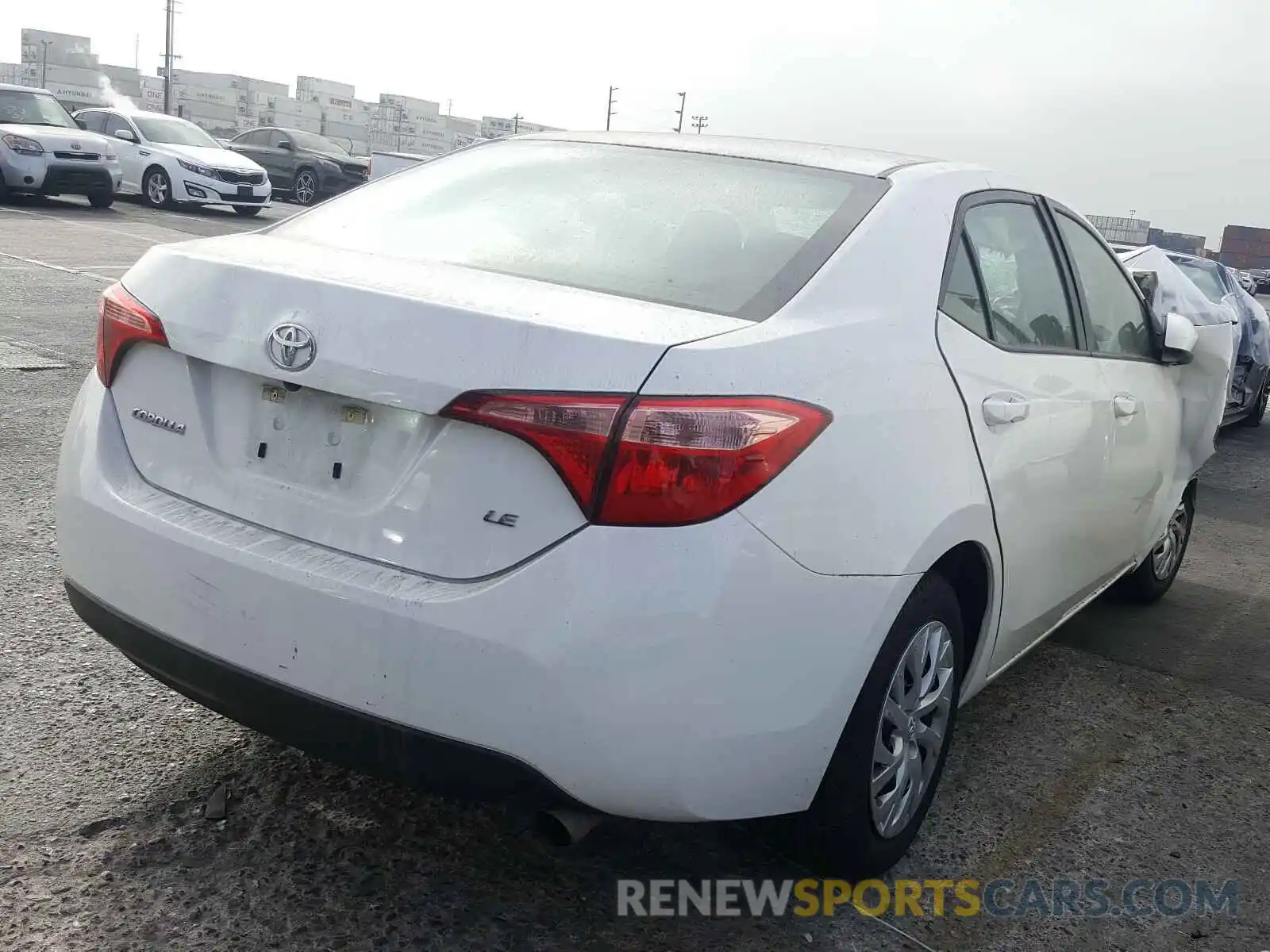 4 Photograph of a damaged car 5YFBURHE5KP886424 TOYOTA COROLLA 2019