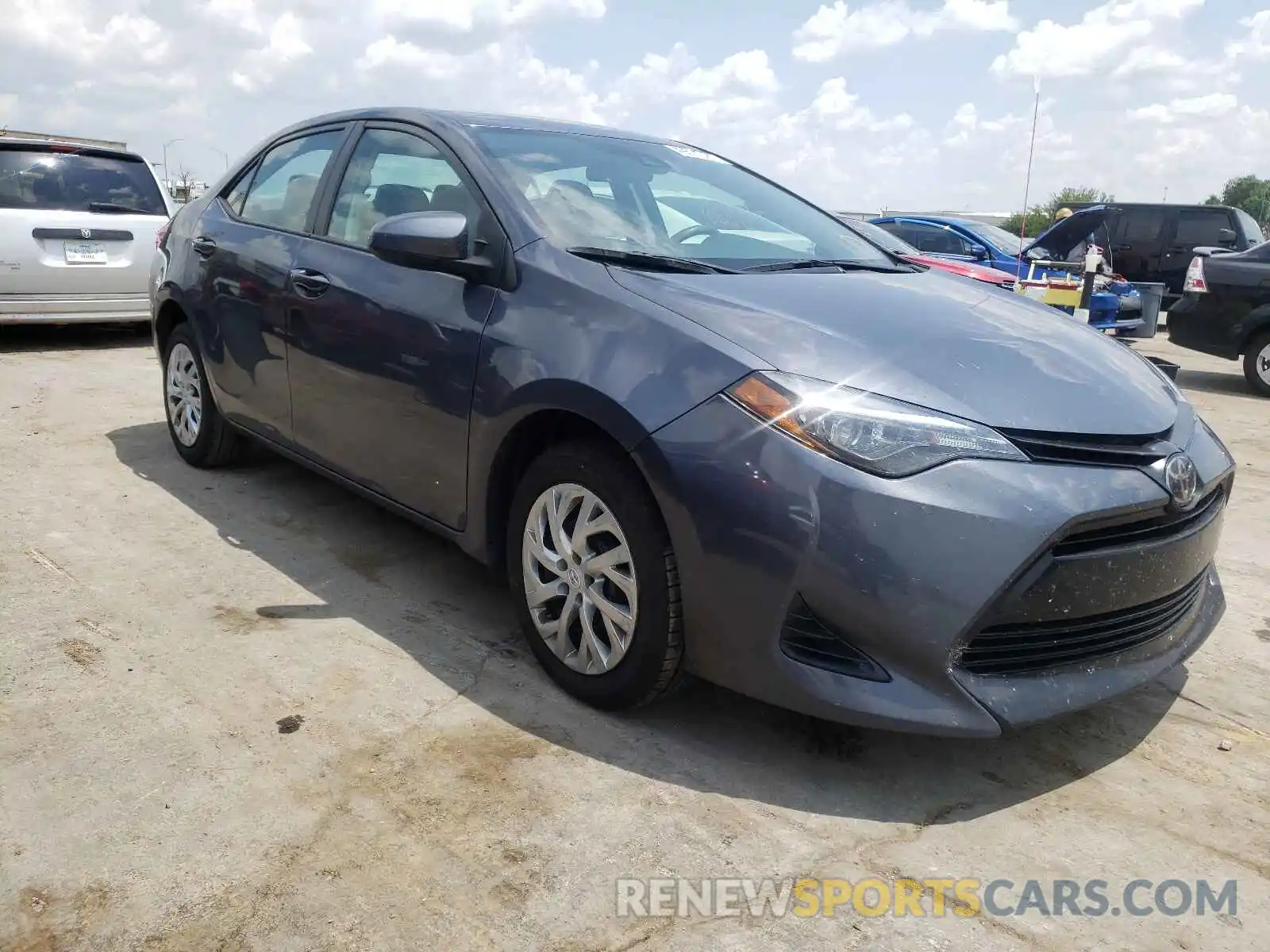 1 Photograph of a damaged car 5YFBURHE5KP887024 TOYOTA COROLLA 2019